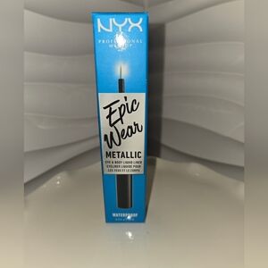 NYX Epic Wear Metallic Eyeliner in Teal Metal